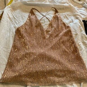 Express shimmering tank top